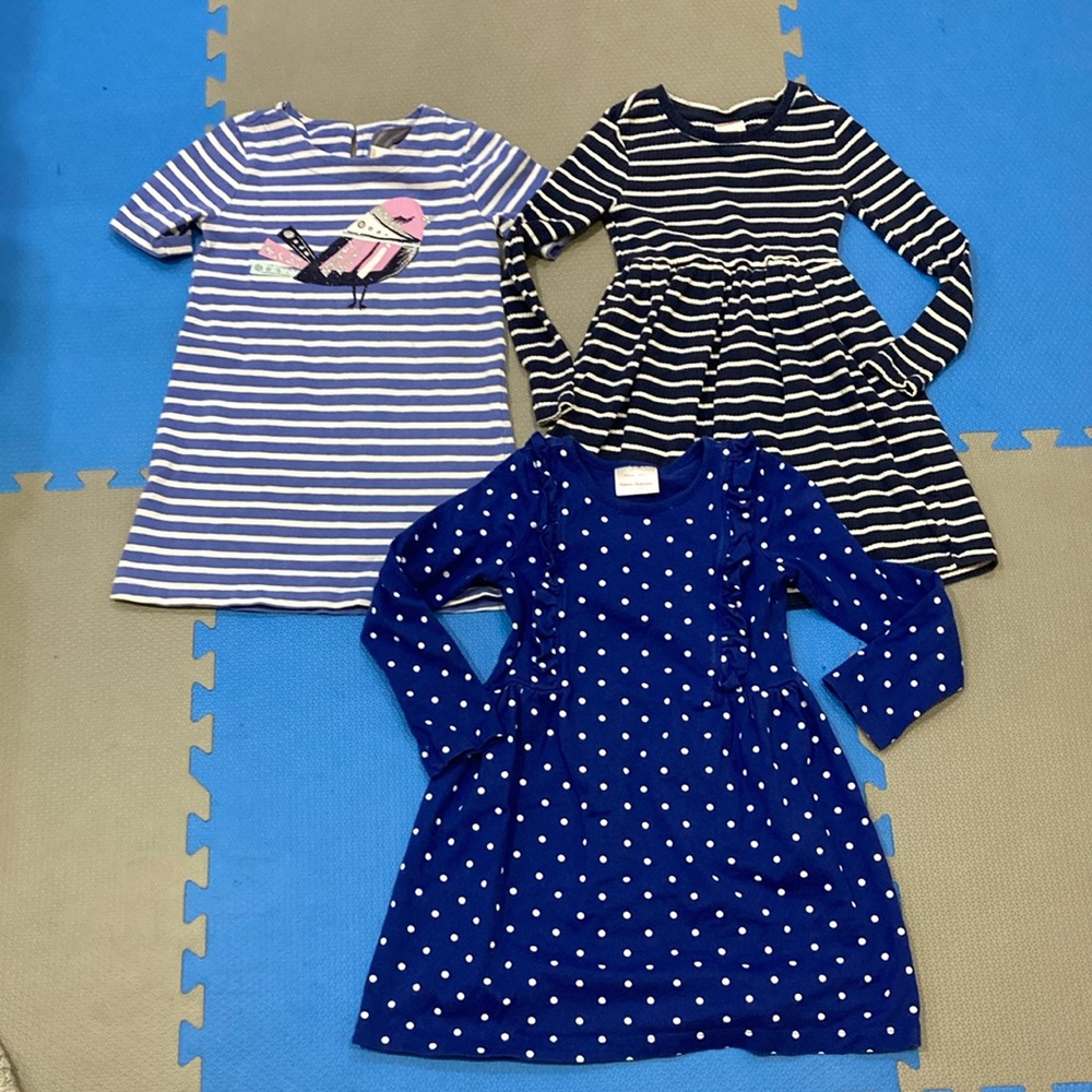 Bundle of hanna andersson girls dresses size 5
